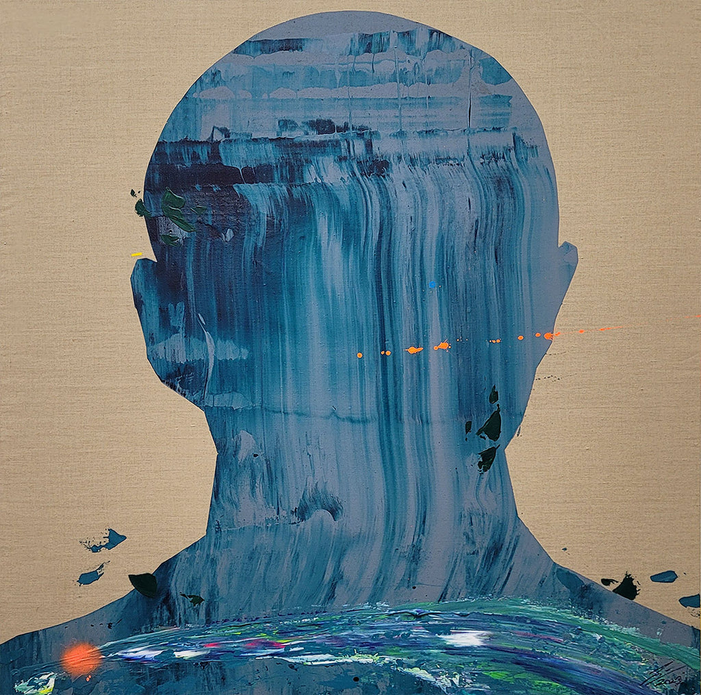 Obra de cifuentes artista abstracto colombiano titulada Danza en el Bosque