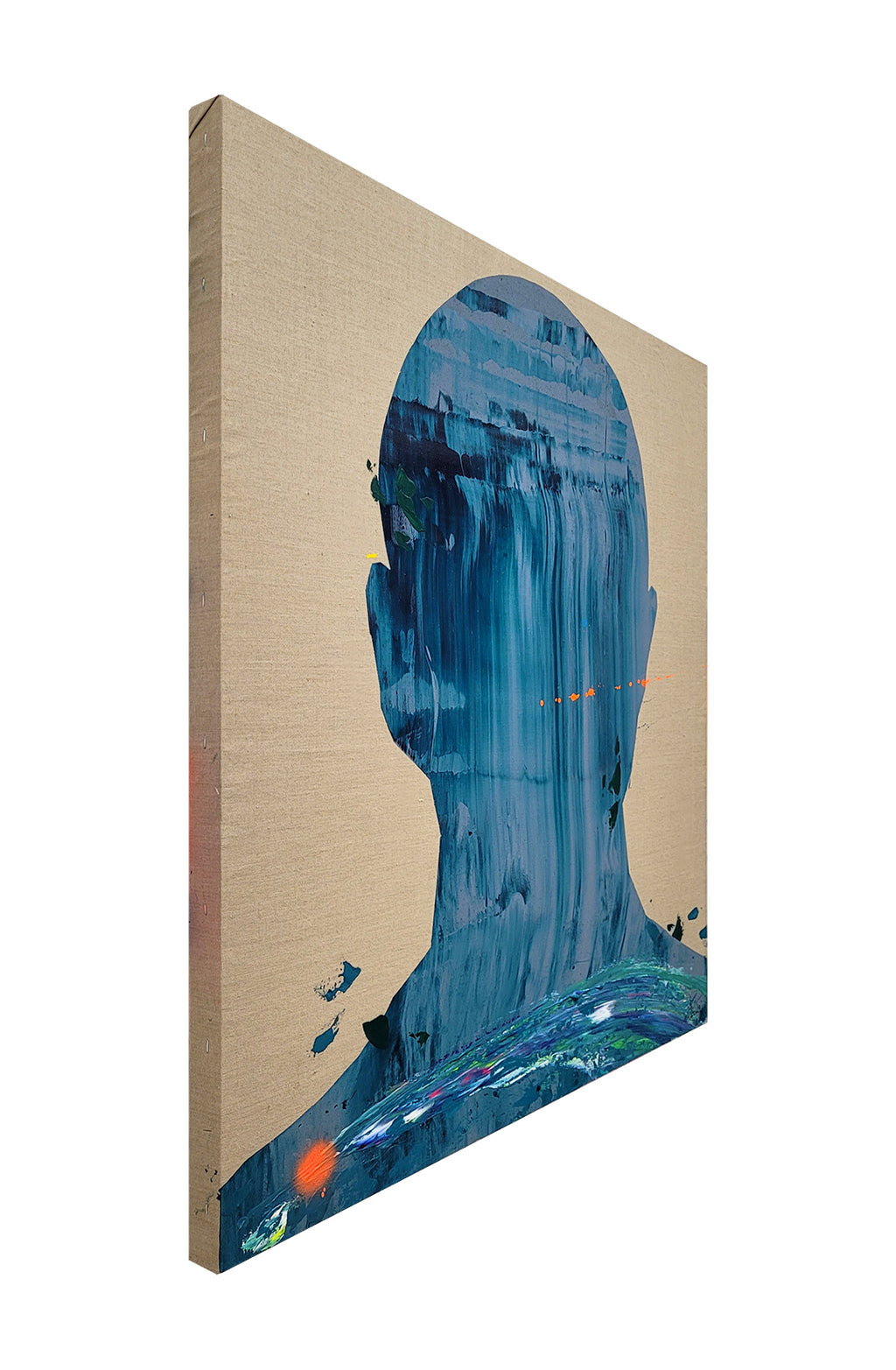 Obra de cifuentes artista abstracto colombiano titulada Danza en el Bosque, vista de lado derecho