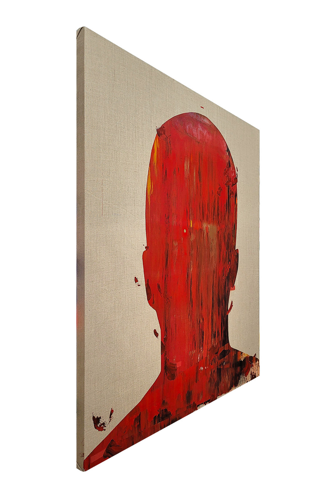 Obra de cifuentes artista abstracto colombiano titulada Mignight in a Perfect World, vista lado derecho